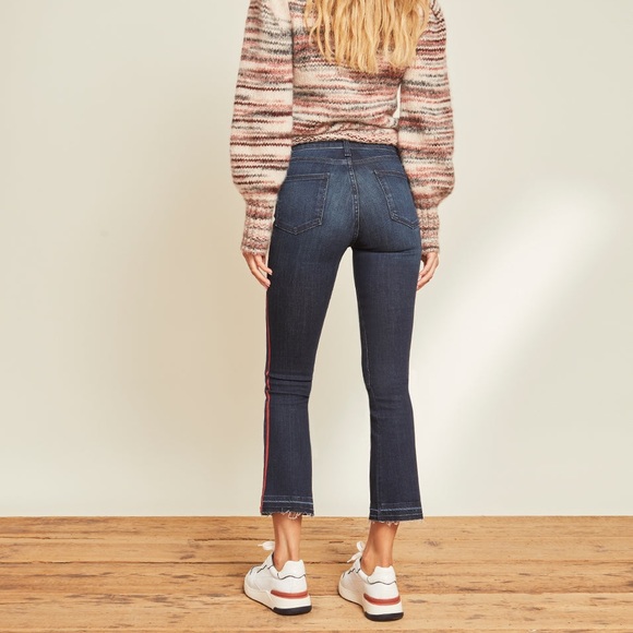 Veronica Beard Carolyn Baby Boot Jean Side Stripe - Picture 4 of 10